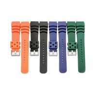 JVEIWAD Bracelet de montre sport en silicone 20 mm, 22, 24, étanche, caoutchouc PU, for hommes, accessoire for Seiko(Blue,20mm)