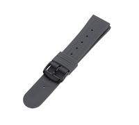 JVEIWAD Bracelet de rechange en silicone for montre sport, étanche, compatible avec Seiko 007, noir, 20 mm et 22(Grey black,20mm)