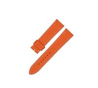 JVEIWAD Bracelet en cuir 16 mm, 18, 20, compatible avec les montres Heure H Hermès et Cartier, à ressort dégagement rapide, for femmes(Orange no buckle,18X16mm)