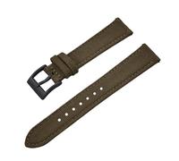 JVEIWAD Bracelets de montre en cuir et nylon mélangés à dégagement rapide, 18 mm, 20 mm, 22 mm, for SKX007 et SKX009(Olive Green Black,18mm)