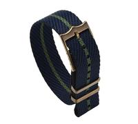 JVEIWAD Bracelets de montre Tudor en nylon avec anneau mobile, boucle bronze/argent, for bracelet en nylon 20 mm 22 mm(BBT-Black blue green,22mm)