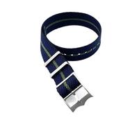 JVEIWAD Bracelets de montre Tudor en nylon avec anneau mobile, boucle bronze/argent, for bracelet en nylon 20 mm 22 mm(Black blue green,20mm)
