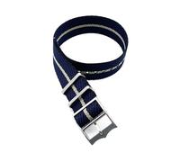 JVEIWAD Bracelets de montre Tudor en nylon avec anneau mobile, boucle bronze/argent, for bracelet en nylon 20 mm 22 mm(Black navy khaki,22mm)