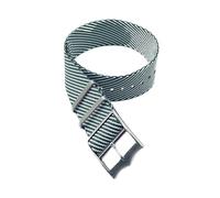 JVEIWAD Bracelets de montre Tudor en nylon avec anneau mobile, boucle bronze/argent, for bracelet en nylon 20 mm 22 mm(Green white,22mm)