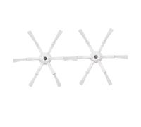 JVEIWAD Brosse latérale à 6 bras compatible avec l'aspirateur robot XiaoMi Roborock S50 S55 S6 S6 Pure S5 Max S6 MaxV S7 T7S Plus, pièces et accessoires(White-2pcs)