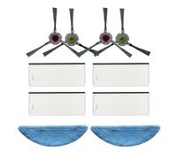 JVEIWAD Brosse Latérale, Filtre HEPA, Chiffon De Nettoyage Compatible Avec Les Aspirateurs Robots Deebot N3 Max/Neo DU31 DU33 Pro(002)