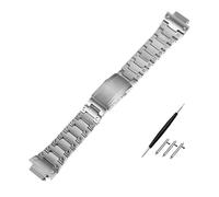 JVEIWAD Chaîne en acier inoxydable compatible avec les bracelets de montre Casio G-Shock GM-5600/DW5600/5610/GM-2100 GA2100 DW-5600, 16 mm modifié(Silver,GA2100)