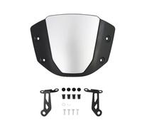 JVEIWAD Compatible avec Honda CB650R CB 650 R 2024 2025 Pare-Brise Sport for Moto, Déflecteur De Vent Avant avec Support, Carénage d'air(Silver)