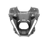 JVEIWAD Compatible avec les accessoires de moto MT09 2021-2023, support de phare avant, couvercle de protection, carénage de capot de phare, compatible avec ou Yamaha MT-09 SP MT 09(Carbon Fiber Look)