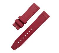 JVEIWAD Compatible avec les bracelets de montre IWC, bracelet souple et étanche en caoutchouc FKM fluoré naturel, compatible EUR Big Pilot's Top 20 mm, 21, 22(Red,21mm)
