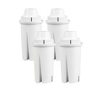 JVEIWAD Filtre à eau compatible avec les filtres à eau Brita et les carafes Brita standard Grand, Lake, Capri, Wave Classic 35557, OB03 et Mavea 10700(4 Pcs)