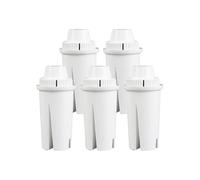 JVEIWAD Filtre à eau compatible avec les filtres à eau Brita et les carafes Brita standard Grand, Lake, Capri, Wave Classic 35557, OB03 et Mavea 10700(5 Pcs)