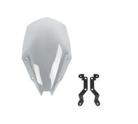 JVEIWAD Grande Housse de Pare-Brise de Moto Compatible avec Kawasaki Z500 SE ABS 2024 2025 2026 Touring Déflecteur de Vent(Light Smoke)