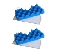 JVEIWAD Kit de filtre Hepa en éponge bleue compatible avec les aspirateurs robots Samsung DJ97-01040C SC43 SC44 SC45 SC47(Blue 2set)