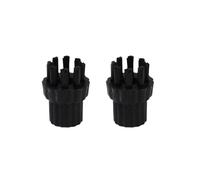 JVEIWAD Lot de 2, 3, 5 ou 10 brosses en nylon for nettoyeur vapeur, pièces de rechange compatibles avec les balais à vapeur et les appareils électroménagers(2pcs)