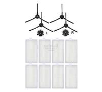 JVEIWAD Pièces détachées compatibles avec le robot aspirateur V55 Pro / V50 Kit de remplacement Accessoires Consommables Filtre Brosse latérale(KT-1)