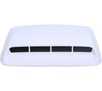 JvFbjLF Autocollant Universel en Plastique Rigide for Capot de Moteur Turbo Blanc(Style 2)