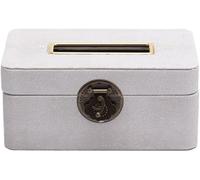 JvFbjLF Boîte coulissante multifonctionnelle en Cuir carré, décoration de Salon de Maison for Un accès Facile(Dark Grey)