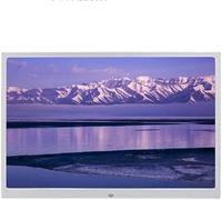 JvFbjLF Digital Photo Frame 15-inch Home Electronic Photo Album Ultra-Thin Narrow Bezel Video Player(Silver)