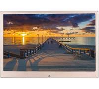 JvFbjLF Digital Photo Frame 15-inch Home Electronic Photo Album Ultra-Thin Narrow Bezel Video Player(Rose Gold)