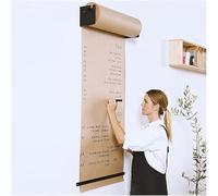 JvFbjLF Distributeur de Papier Kraft Mural et amp; Cutter, Rouleau de Papier de boucherie de 50 mètres de Long, for Les Notes de Menu de café(Steel Frame Wide-67cm/26.3in)
