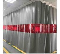JvFbjLF Écrans de soudage, Rideaux de soudage industriels avec fenêtres Rouges Transparentes, couvertures Thermiques, couvertures de soudage ignifuges for ateliers(5X3 M/16.4x9.8 ft)