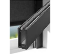 JvFbjLF Joint d'espacement for la lumière du volet Roulant ; Bande de Blocage de lumière latérale for volet Roulant(Black,30cm/11.8in)