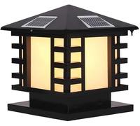 JvFbjLF Lampadaire Solaire Lampes et lanternes de Jardin lampadaire de Garde-Corps extérieur étanche Parc Rue Villa éclairage paysager(40CM)