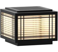 JvFbjLF Lampe Solaire d'extérieur for Poteau, éclairage de Paysage étanche for Portail, clôture, Panneau décoratif, Jardin, Cour(20cm)