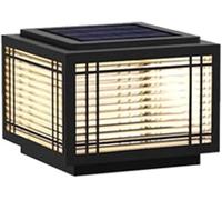 JvFbjLF Lampe Solaire d'extérieur for Poteau, éclairage de Paysage étanche for Portail, clôture, Panneau décoratif, Jardin, Cour(30cm)