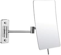 JvFbjLF Miroir de salle de bain - Miroir de rasage - Fixation murale - Grossissement x360° - Pivotant à 360° - Pliable