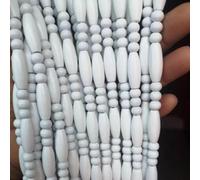 JvFbjLF Rideaux de Perles à Cordes, Rideaux de Porte en Perles de Bois Faits à la Main, Panneau de séparation décoratif rétro, Rideaux de Porte Suspendus(50 strands-100x120cm)