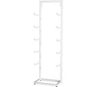 JvFbjLF Support de Rangement Mural for Tapis de Yoga, présentoir for Petits espaces, Bureau, Maison, Garage(Bianco,Hold 10)