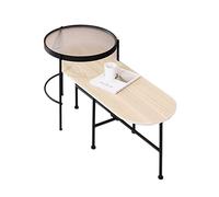 JvFbjLF Table Basse en Verre trempé Minimaliste Moderne Petit Appartement Lumière Luxe Prestige Creative Table Basse Table Table Salon