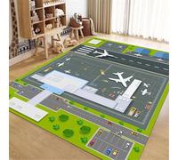 JvFbjLF Tapis de Protection Multifonctionnel for chaises de Jeu, adapté aux planchers en Bois(Airport,80x120cm)
