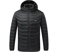 JvFbjLF Veste chauffante for Homme et Femme, Manteau Chauffant à Capuche, Vestes Chaudes, Coupe-Vent, Chauffe-Corps, Manteau Chauffant 21 Zones(M)