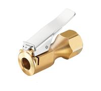 Jvjggag Brass Locking Air Chuck - Inflator Hose Nozzle Adapter | Tire Inflator for Secure Connection, Inflation Accessory for Cars SUVs Motorcycles Bikes Trailers RVs Trucks