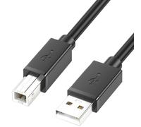 Jvjggag Câble USB De L'imprimante - Drive Flash B Câbles 7 Pieds Cordon De Haut Débit Pour Le De Données | Mâle A À B 2.0 Fil Avec Connecteurs Sécurisés Pour Ordinateur Portable Monitor Scanner Scan