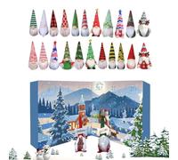 Jvjggag Calendrier de l'Avent Compte à Rebours pour Noël - 24 Jours Compte à Rebours de l Avent Décorations Lutins Jouets | Décoration Festive Maison Pour Toute La Famille