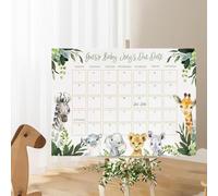 Jvjggag Calendrier de prédiction de naissance de bébé, calendrier des dates d'accouchement de bébé | Calendrier de prédiction de la date d'échéance pour l'anniversaire de - de jeu