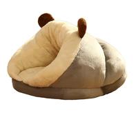 Jvjggag Cat Nest Bed, Thermal Cat Sleeping Bag, Indoor Cat House, Warm Cave Nest, Thermal Cat Bed for Indoor Use Comfortable Cat Sleeping Bag for Winter, 15.75x11.81x9.84in, Gray, Green, Blue