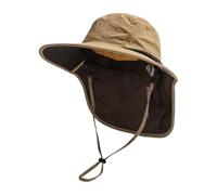 Jvjggag Chapeau de protection solaire, bob anti-UV réglable avec rabat de nuque, chapeau de randonnée respirant et rafraîchissant pour homme et femme, équipement d'extérieur pour la pêche, le camping