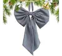 Jvjggag Christmas Bows - Wide Decorative Bows for Christmas Tree | Satin Ribbon with Wired Edges, Festive Accent for Window Wall Wedding Gathering Home Celebration Or Seasonal Display