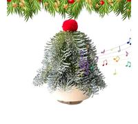 Jvjggag Christmas Tree Music Box - Rotating Wind-Up Holiday Figurine | Festive Decoration for Kids, Girls, Boys, Mom, Dad, Grandma, Granddaughter, Sister, Son, Indoor Christmas Display
