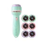 Jvjggag Creative Projector Flashlight - Bedtime Learning Toy for Kids | 40 Patterns with Night Light, Educational Fun Device, Home Nursery Bedroom Play Accessory for 3+ Years