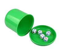 Jvjggag Dice Shaker Cup Set - Family Game Accessory with Lid | Dice Cup with 5 Dices, Bar Party Entertainment Tool for Friends, Compact Shaker for Home Travel, Fun Accessory for Family Games