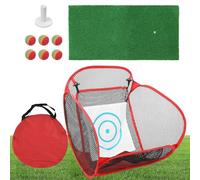 Jvjggag Filet D'Approche - Accessoire Portable et Pliable | Filet D'Entraînement Golf | pour Hommes Père Grand-père Débutant Amateurs De Golf Maison Extérieur