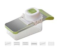 Jvjggag Hachoir de Cuisine avec Récipient - Couteau Multifonction Réglable avec Récipient pour Préparation Culinaire,Hacheur-Trancheur De Légumes,Pour Oignon Carotte Tomade Préparation De Salade De