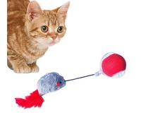 Jvjggag Interactive Cat Toys Ball, Automatic Rolling Ball for Indoor Cats, Rechargeable Smart Teasing Cat Ball with LED Lights, Intelligent Rolling Cat Toy for Kittens, Engaging and Fun Cat Play Ball