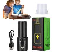 Jvjggag Lampe De Poche Manuelle,Lampe Magnétique Portable Étanche Super Lumineuse - Mini Torche Rechargeable,Pour Camping Randonnée Pêche Pique-Nique Plage Voyage Travail Panne de Courant